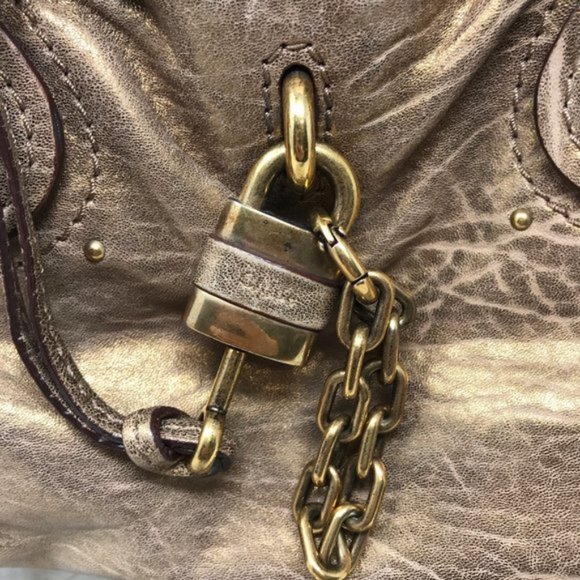 Authentic Chloe Paddington Hand Bag bronze - Picture 8 of 11